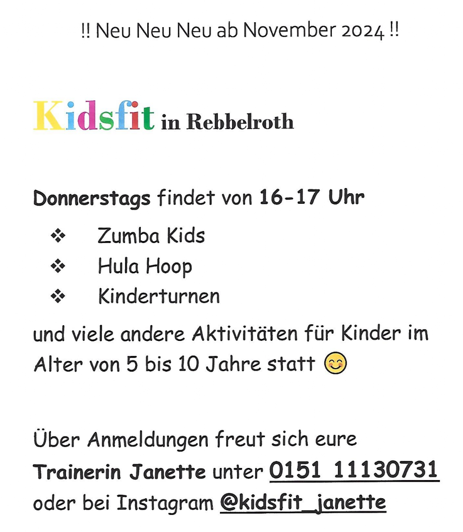 Kidsfit mit Janette